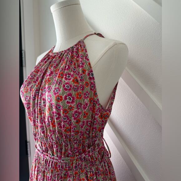 NWT J. Crew Tie-waist halter dress in Liberty Ellie Floral Fabric Size Small - Picture 4 of 15
